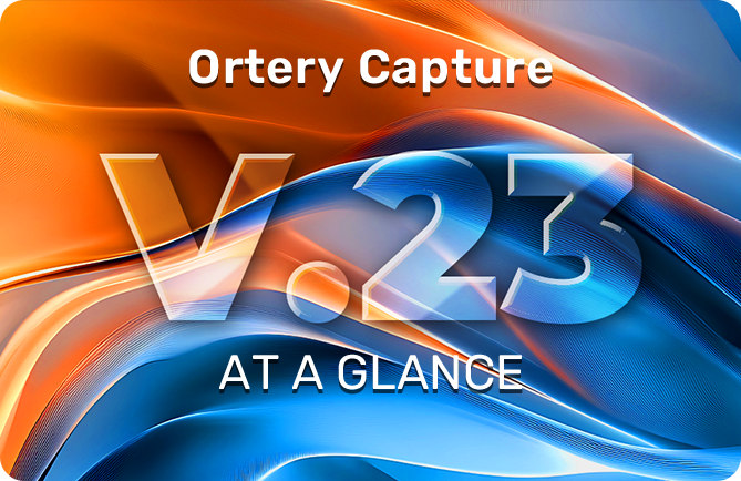 Ortery capture v23 at glance